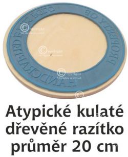 Razítko dřevěné velkoplošné  kulaté