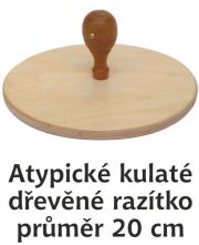 Razítko dřevěné velkoplošné  kulaté